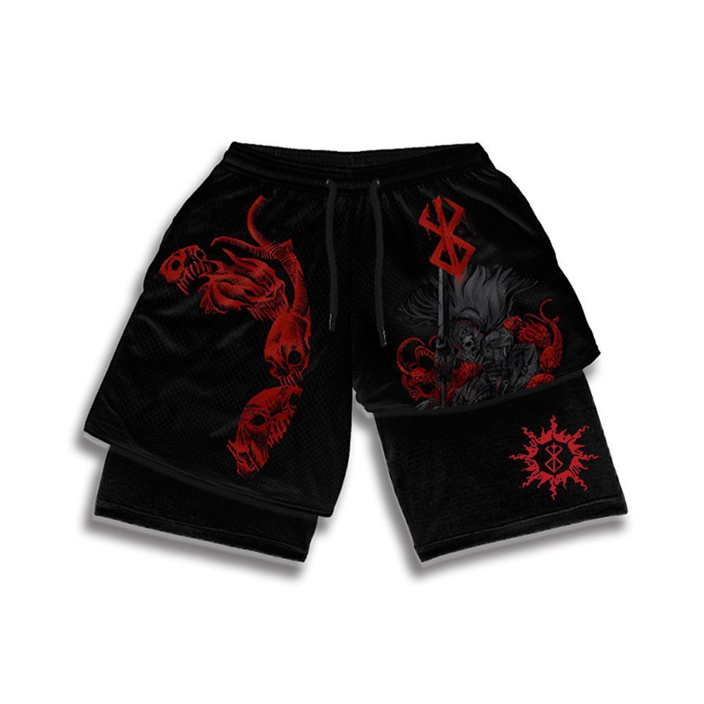 Shorts de compresión  Berserk Red